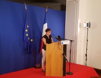 Annick Girardin a prononcé sa dernière allocution officielle vendredi mais a poursuivi le dialogue avec les Réunionnais, dimanche, en visioconférence.