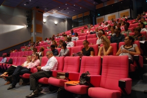 Ils étaient une cinquantaine d’entrepreneurs à avoir participé à cette conférence-débat, et notamment au premier plan, Patrick Vial-Collet, Président de la Chambre de Commerce et d’industrie de Guadeloupe.